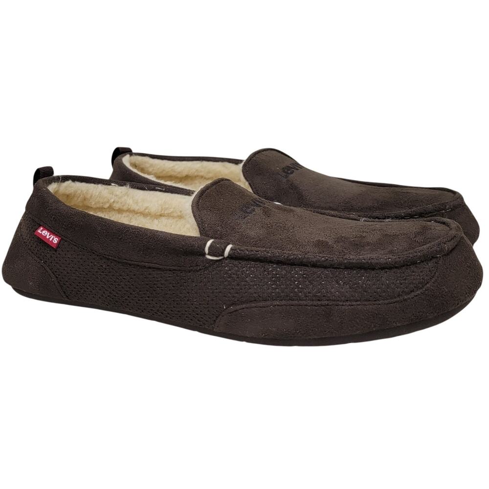 Levi's Men Harlin 2 Slip On Moc Toe Loafer Slippers Size US XXL 13 Brown